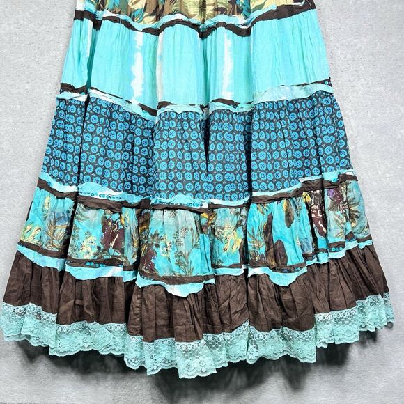 Alberto Makali Skirt Womens Size 10 Multicolored Gorgeous Floral Boho Maxi - Picture 3 of 10